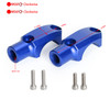 CNC Pair Master Cylinder Handlebar Clamps 10mm x 1.25mm Mirror Fits for Suzuki Blue~BC1