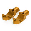 CNC Pair Master Cylinder Handlebar Clamps 10mm x 1.25mm Mirror Fits for Suzuki Gold~BC1