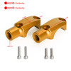 CNC Pair Master Cylinder Handlebar Clamps 10mm x 1.25mm Mirror fits For Kawasaki Gold~BC3