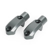 CNC Pair Master Cylinder Handlebar Clamps 10mm x 1.25mm Mirror fits For Kawasaki Gray~BC3