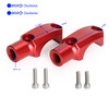 CNC Pair Master Cylinder Handlebar Clamps 10mm x 1.25mm Mirror fits for Honda Red~BC2