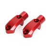 CNC Pair Master Cylinder Handlebar Clamps 10mm x 1.25mm Mirror fits For Kawasaki Red~BC3