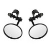 3" Round Clamp On Universal Mirrors fits For Kawasaki BLK~BC3