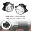 Pair LED Fog Lamp Foglight Set Left & Right For 2017-2021 Honda Pilot and Honda Passport