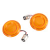 Pair 1157 LED Brake Running Turn Signal Fit for Harley Dyna, Touring Street Glide , Electra Glide , Road Glide , Road King Yellow