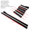 86.6" Universal Side Skirt Extensions Rocker Panel Splitters Lip Polypropylene