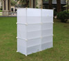 24 Pair Stackable Shoe Storage Cabinet Drawer Box Plastic Frame