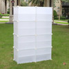 32 Pair Stackable Shoe Storage Cabinet Drawer Box Plastic Frame