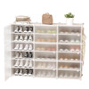 36 Pair Stackable Shoe Storage Cabinet Drawer Box Plastic Frame