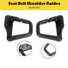 Black Seat Belt Shoulder Guides For 1993-2002 Camaro Firebird Convertible
