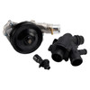 Water Pump w/ Bolts Gaskets Connector + Thermostat Kit for Jaguar Land Rover V8