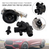 Water Pump w/ Bolts Gaskets Connector + Thermostat Kit for Jaguar Land Rover V8