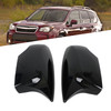 Gloss Black Refitting Ox Horn Rearview Mirror Cover For Subaru Forester 14-18