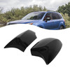 Gloss Black Refitting Ox Horn Rearview Mirror Cover For Subaru Forester 14-18