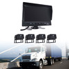 7" Monitor DVR Driving Video Recorder for RV Truck Bus+4 Rear View Backup Camera