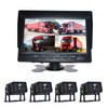 7" Monitor DVR Driving Video Recorder for RV Truck Bus+4 Rear View Backup Camera