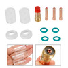 12Pcs Pyrex Glass Cup Tig Welding Torch Accessories Kit For Wp-17/18/26