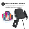 15W Phone Wireless Charge Bracket Extension Bracket Black A For Moto Scooter