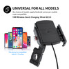 15W Phone Wireless Charge Bracket Extension Bracket Black B For Moto Scooter