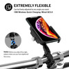 15W Phone Wireless Charge Bracket Extension Bracket Black B For Moto Scooter