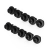 10pcs Fairing Panel Bolt Clip 6mm Plastic Screw Rivets Clips Black For Honda