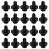 20pcs Fairing Panel Bolt Clip 6mm Plastic Screw Rivets Clips Black For Honda