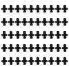 50pcs Fairing Panel Bolt Clip 8mm Plastic Screw Rivets Clips Black For Honda