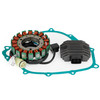 Magneto Stator+Voltage Rectifier+Gasket For Yamaha YFM660 Grizzly YXR660 Rhino