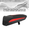 Rear Seat Passenger Cushion Flat Pu Red For Honda Cbr500R 19-21 Cbr400R 22-23