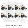 8PCS Fuel Injectors 861260T For Davidson Fiat Marine Mercruiser IWP069