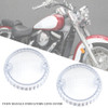 Turn Signals Indicators Lens Cover For Yamaha Kawasaki Vulcan 1500 VN Clear