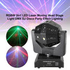 RGBW 3In1 LED Laser Moving Head Stage Light DMX DJ Disco Party Effect Lighting