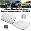 2X Mirror Glass Heated Convex Spotter for Ford Explorer 2011-2018