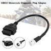 Motorcycle 3 Pin to OBD2 Diagnostic Adapter Code Scanner Cable For Yamaha X-MAX