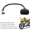 Motorcycle 3 Pin to OBD2 Diagnostic Adapter Code Scanner Cable For Yamaha X-MAX