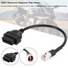 4 Pin to OBD2 Cable Diagnostic Adapter Connector Fit For Yamaha R1 R6 MT09