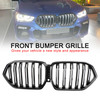 20-22 BMW X-Series X6 M50i M50d Front Bumper Grille Grill W/Camera Hole Black
