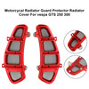 Radiator Guard Cover Radiator Protector Metal Red Fits For Vespa Gts 250 300