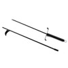 2PC Hearth Tool Fireplace Set Fire Tools Set Campfire Tongs Fire hook Black