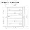 DC 18-36V Converter To DC 24V 5A Boost Buck Power Module Voltage Regulator