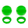 2pcs Key Switch Cover Green For Polaris Ranger 400 500 570 800 900 1000 5433534