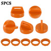 5pcs Key Switch Cover Orange For Polaris Ranger 400 500 570 800 900 1000 5433534