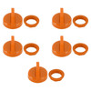 5pcs Key Switch Cover Orange For Polaris Ranger 400 500 570 800 900 1000 5433534