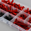232pcs Complete Fairing Bolt Kit Screw Fasteners Nuts Washers Red For Yamaha