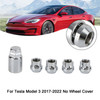 4PCS Wheel Lock Lug Nut Fit Tesla Model S/3/X/Y All Year Chrome M14 X 1.5