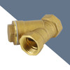 1/2" Female NPT Brass Y Strainer For Fire Alarm Lines and Plumbing