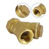 1/2" Female NPT Brass Y Strainer For Fire Alarm Lines and Plumbing