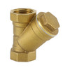 1/2" Female NPT Brass Y Strainer For Fire Alarm Lines and Plumbing