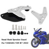 Aluminum Motorcycle Stand Hook Sprocket Toe Guard Yamaha YZF-R7 R7 2022 Silver