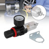 AFR2000 1/4" Air Compressor Filter Water Separator Trap Tools Regulator Kit